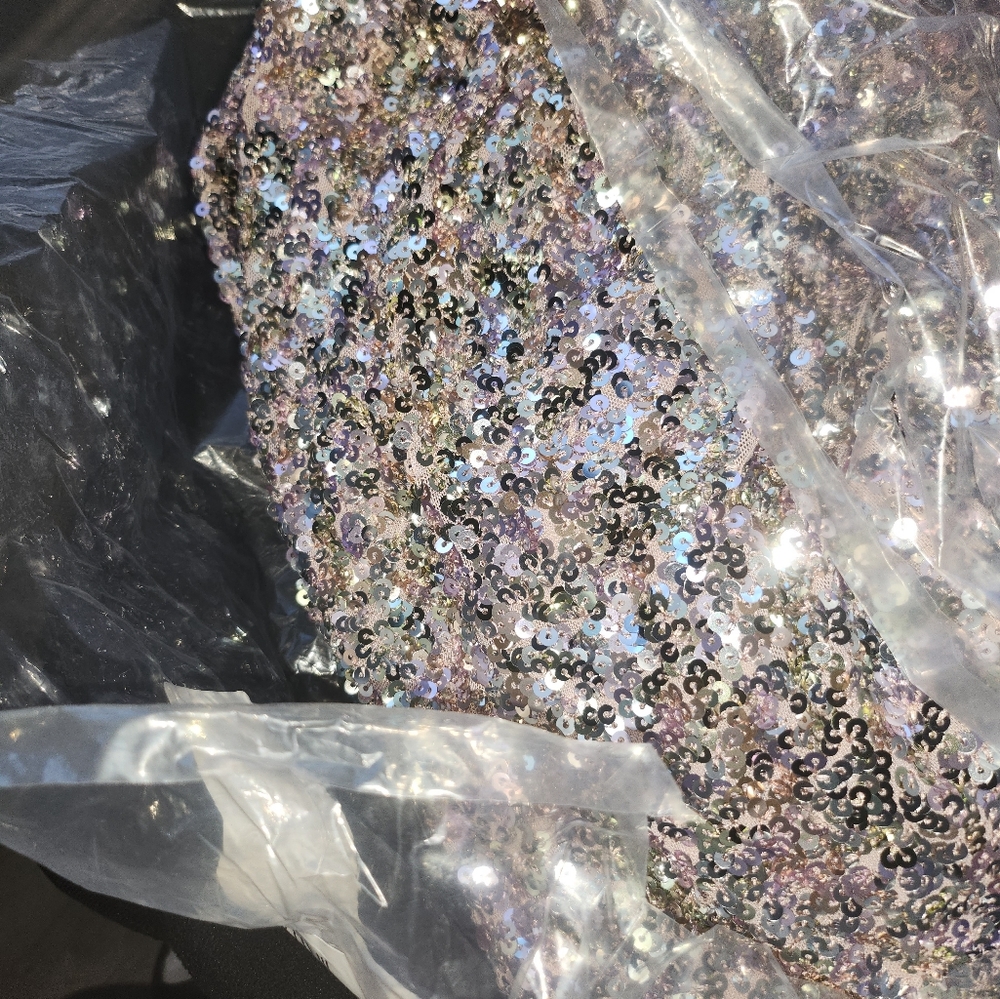NWT Multicolor Sequin Fashion to Figure Jumpsuit Size 0/12. - Picture 6 of 8